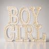 BOY GIRL Letras luminosas gigantes - Aluguer ou compra
